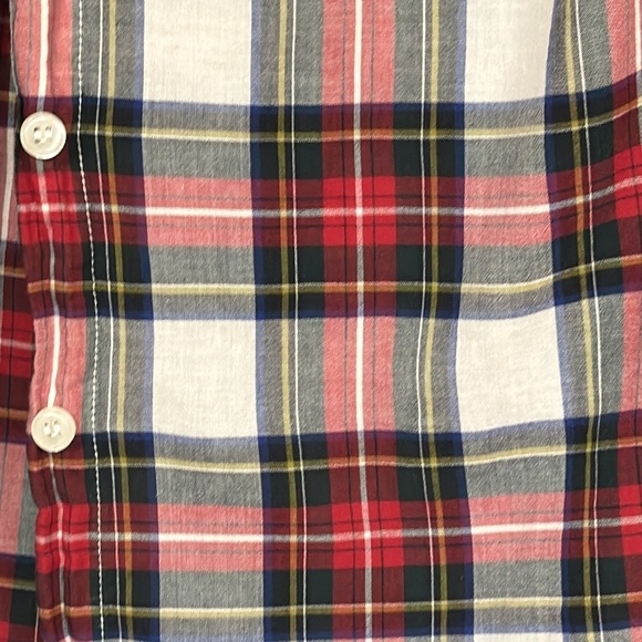 J.Crew 'Perfect Fit' Blue Red Plaid Cotton Button Down Long Sleeve Shirt, XS - Picture 6 of 7